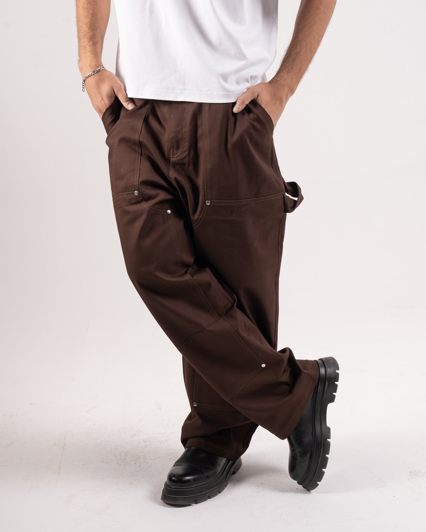 Brown Carpenter cargo pants