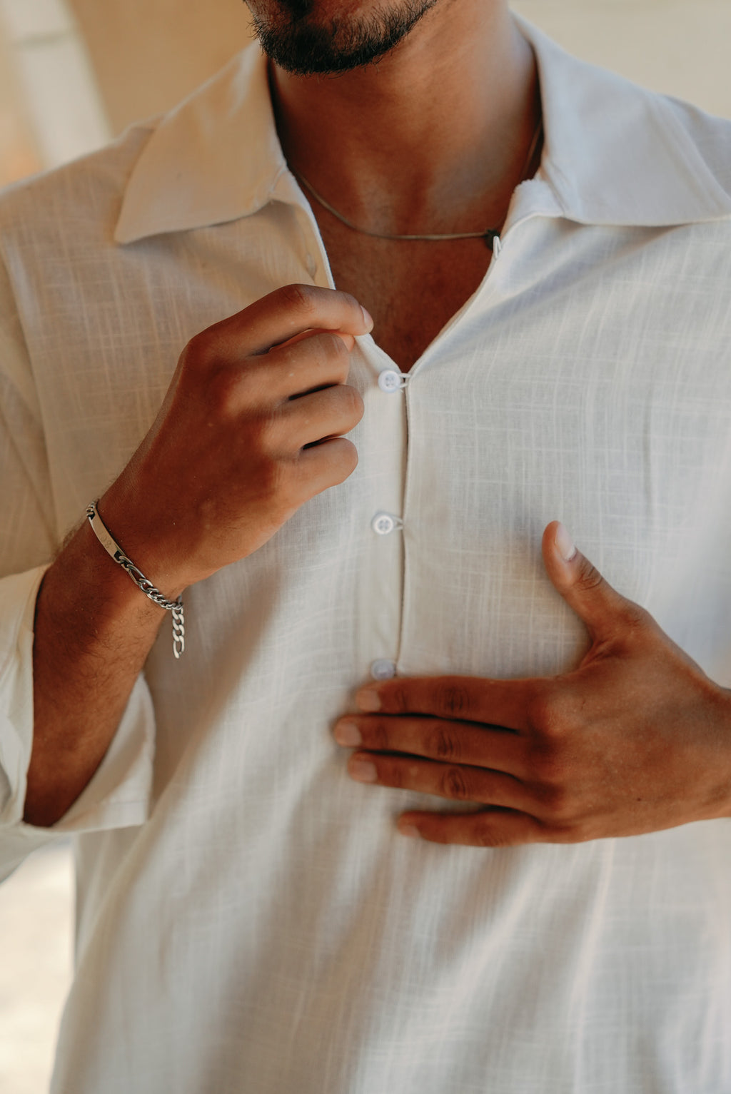 White Linen Shirt