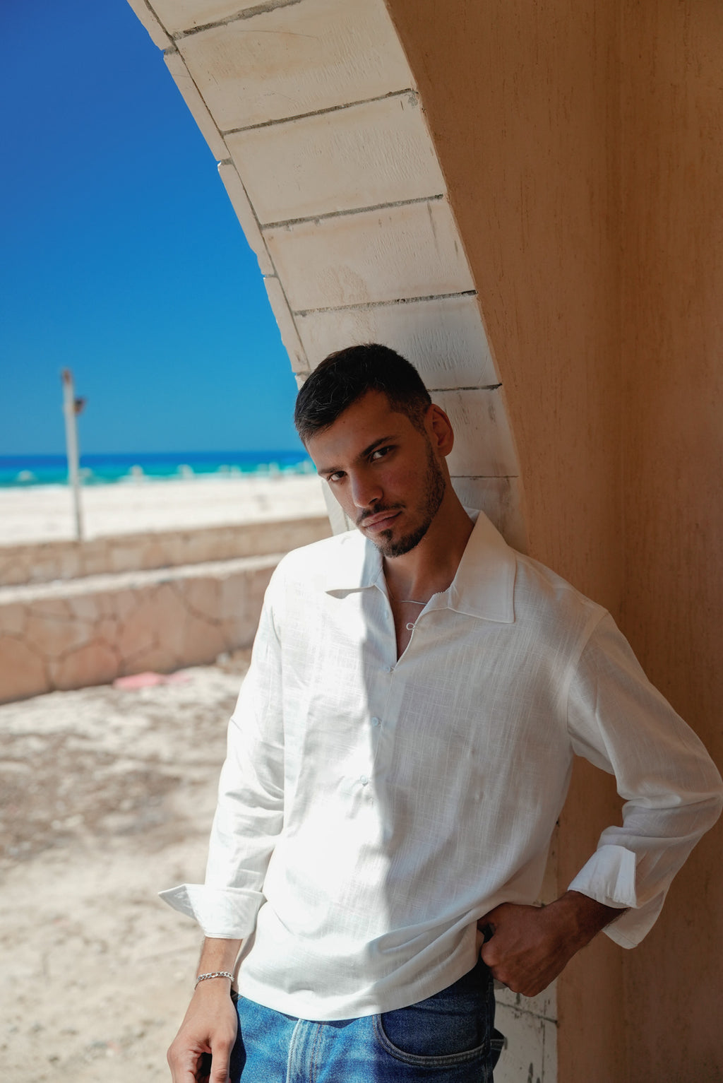 White Linen Shirt