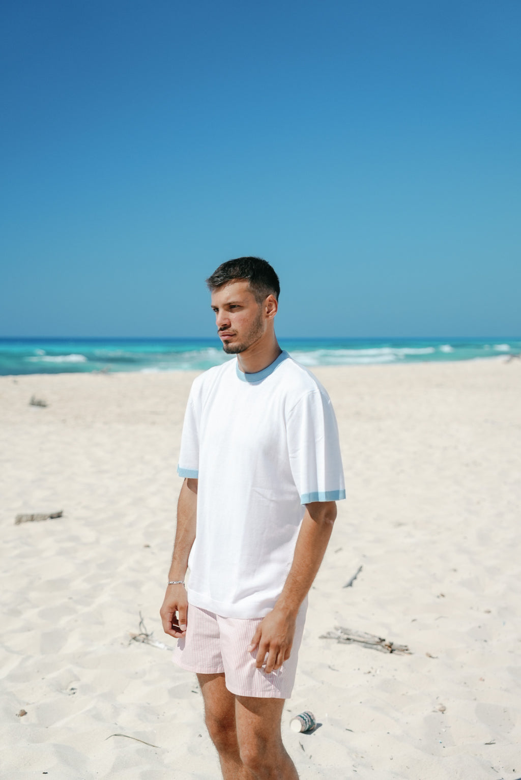White Ranger Knitted Tee