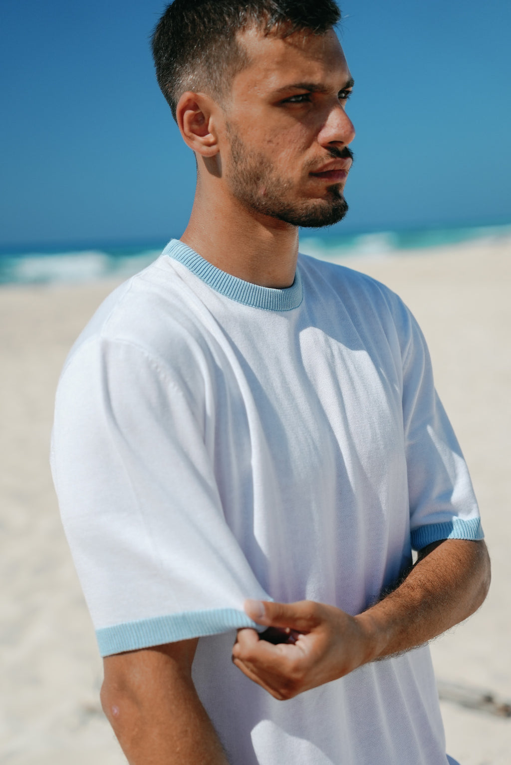 White Ranger Knitted Tee