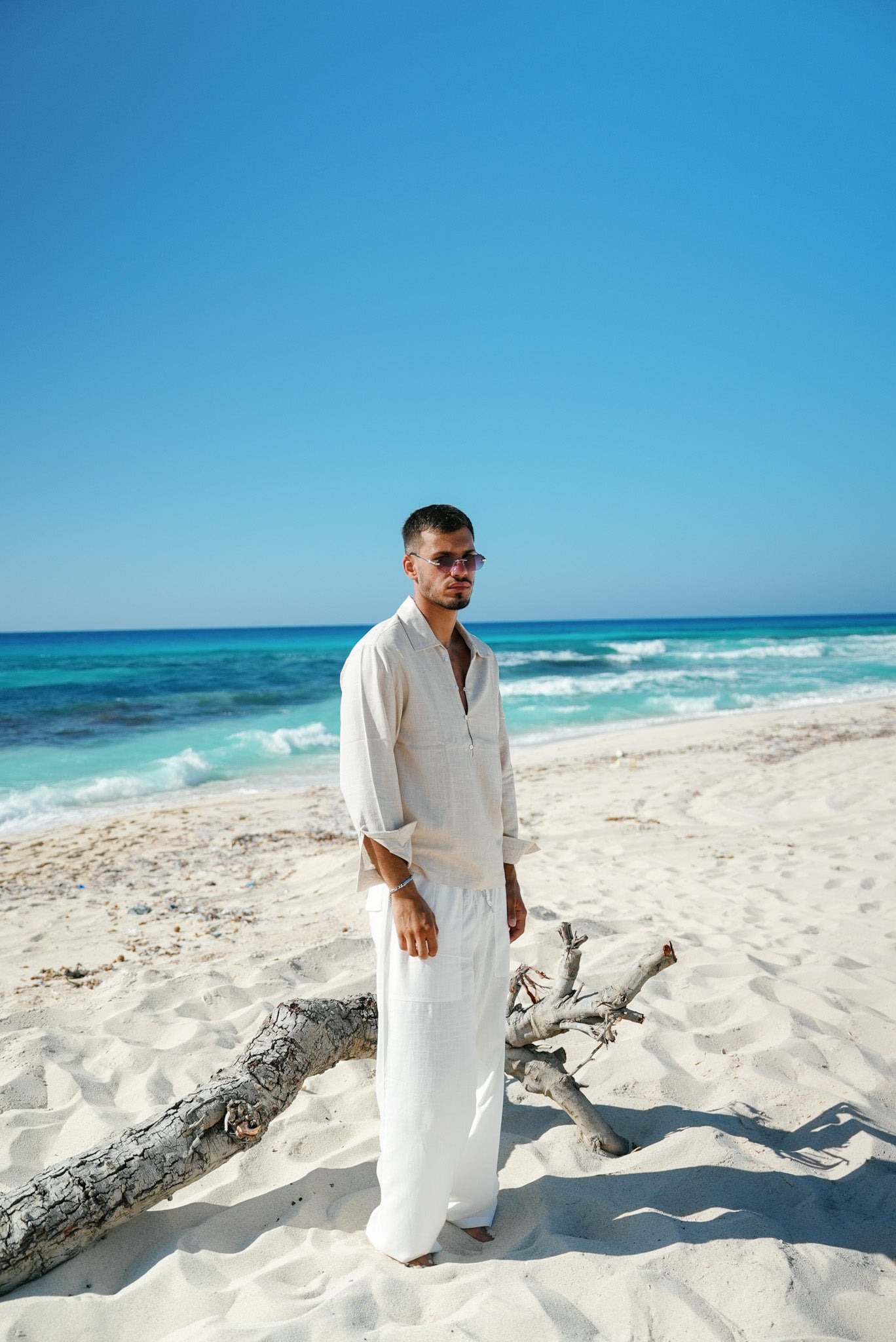 Beige Linin Shirt