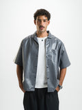 Over Sate Grey Leather