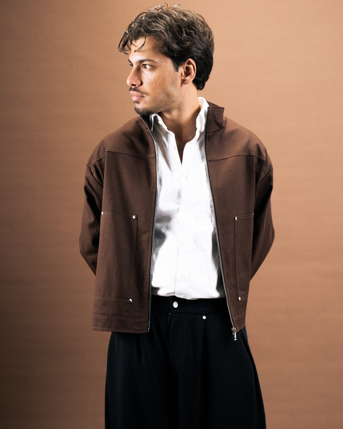 بني Carpenter جاكيت  