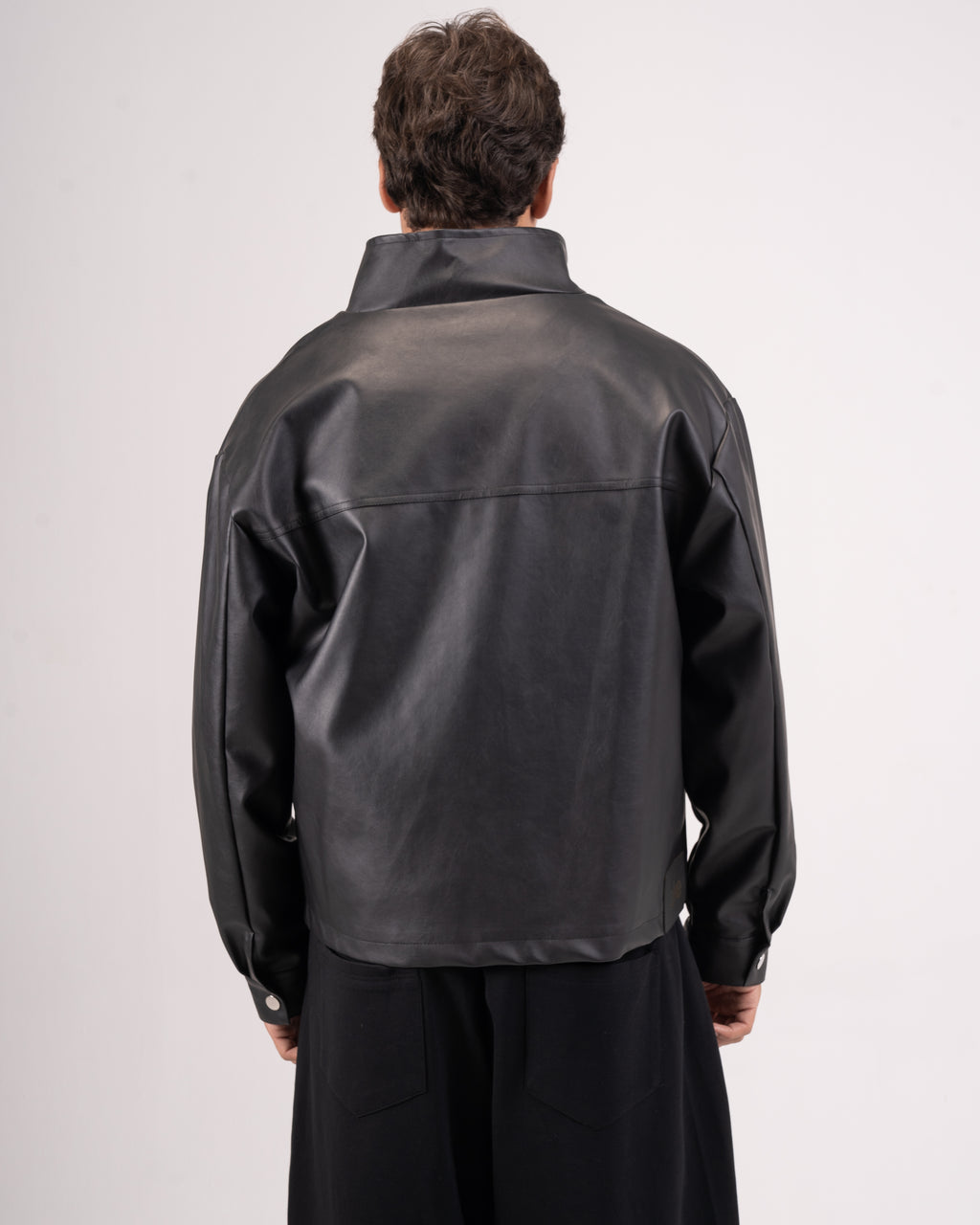 Black leather jacket