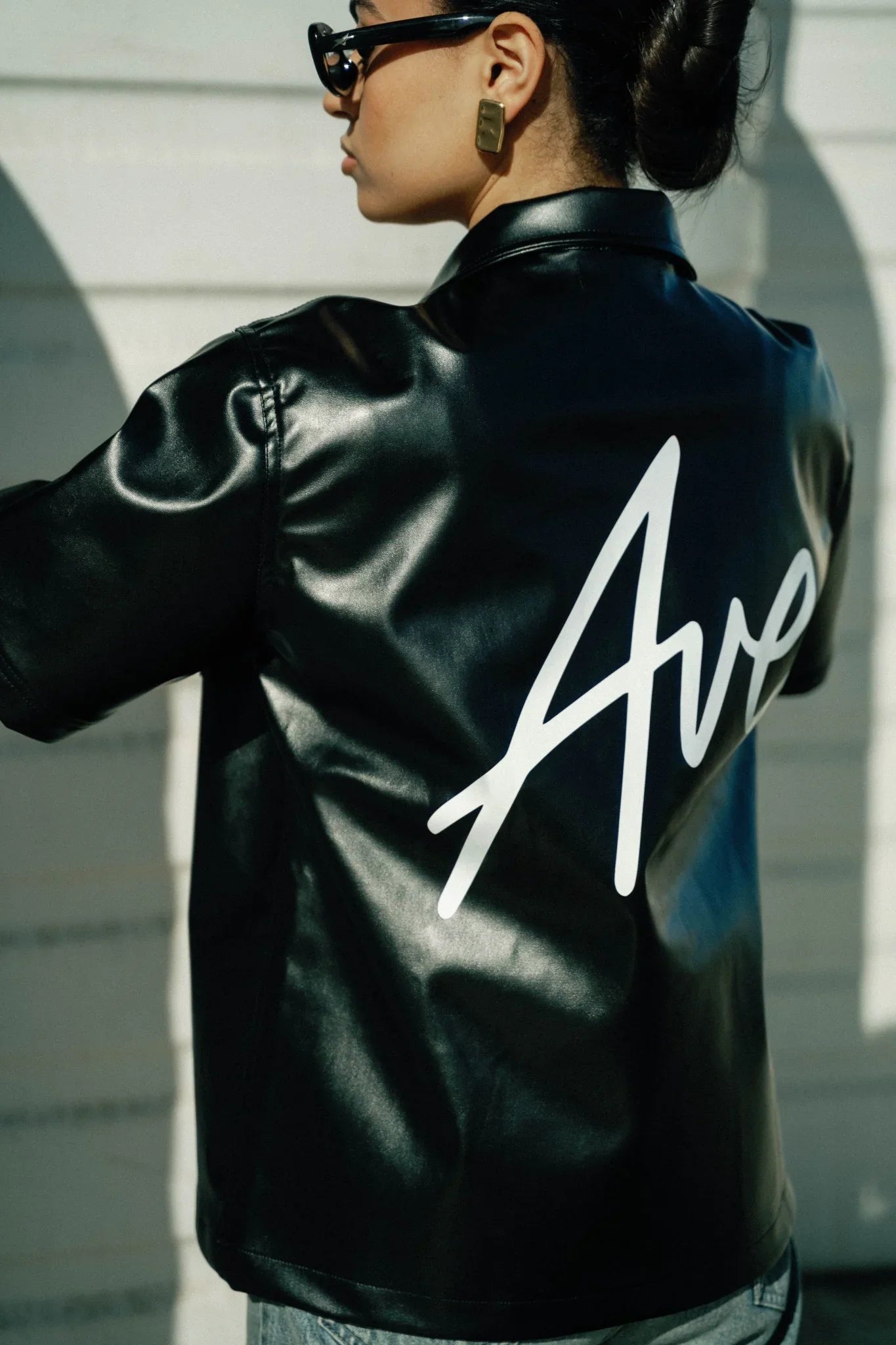 OVER STATE BLACK LEATHER - Ave Wear