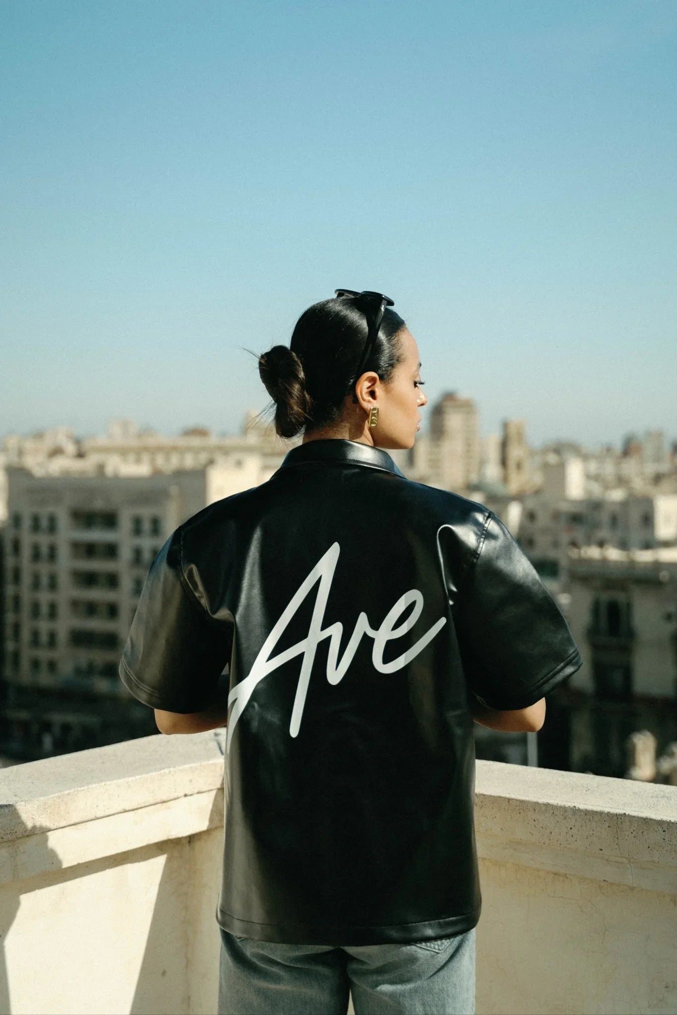 OVER STATE BLACK LEATHER - Ave Wear